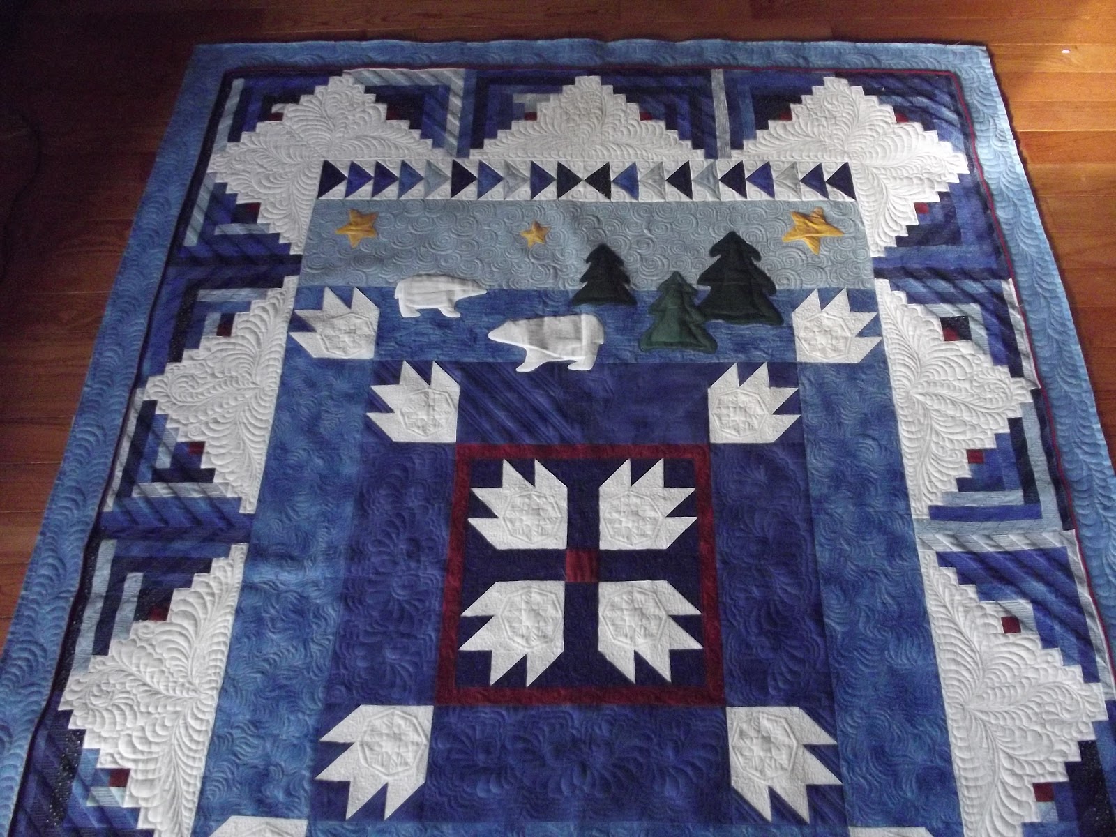 Bear Paw Quilted!